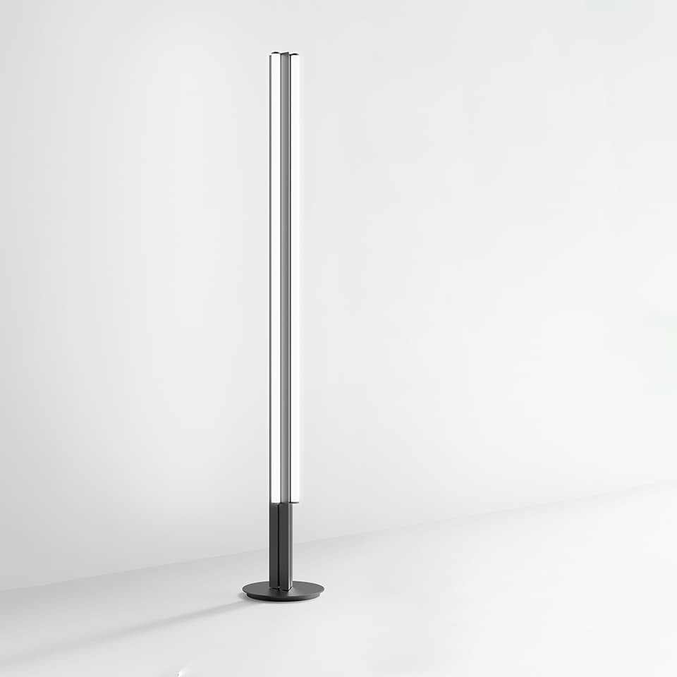 Торшер Artemide Dreispitz, напольный, 3 рассеянный свет, чёрный, с управлением через приложение — фото 2