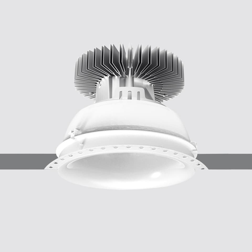 Светильник Artemide Luceri круглый без рамки, Comfort белый Optics 3000K, драйвер 25 Вт — фото 3
