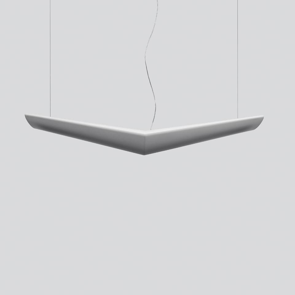 Подвесной светильник Artemide Mouette Symmetric, Cable length 5900 мм, без диммирования, белый опаловый — фото 3