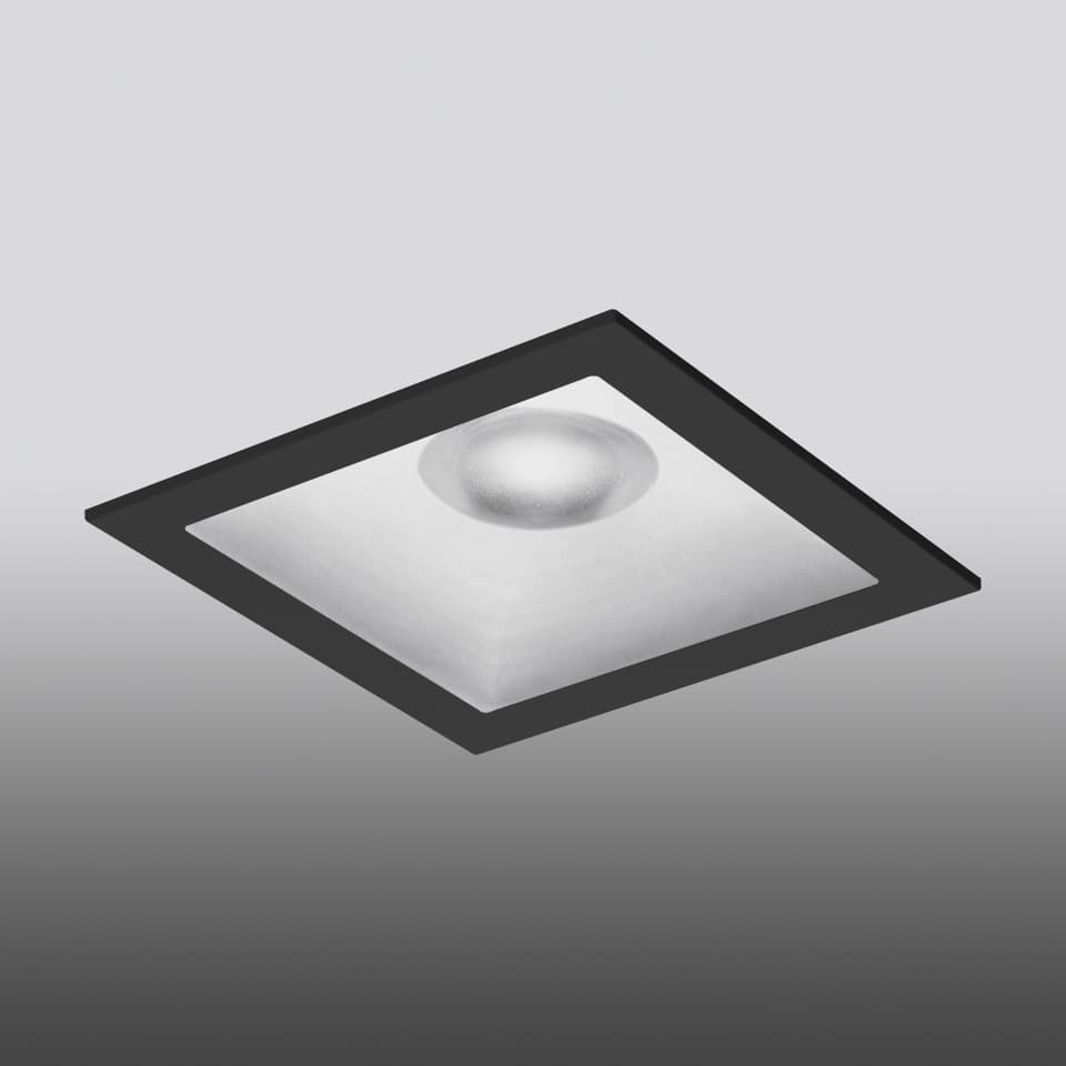 Встраиваемый светильник Artemide Parabola 100, квадратный, 76°, 2700K, чёрный — фото 3