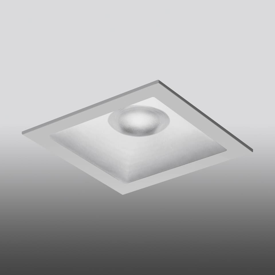 Встраиваемый светильник Artemide Parabola 100, квадратный, 76°, 2700K, серебристый — фото 3