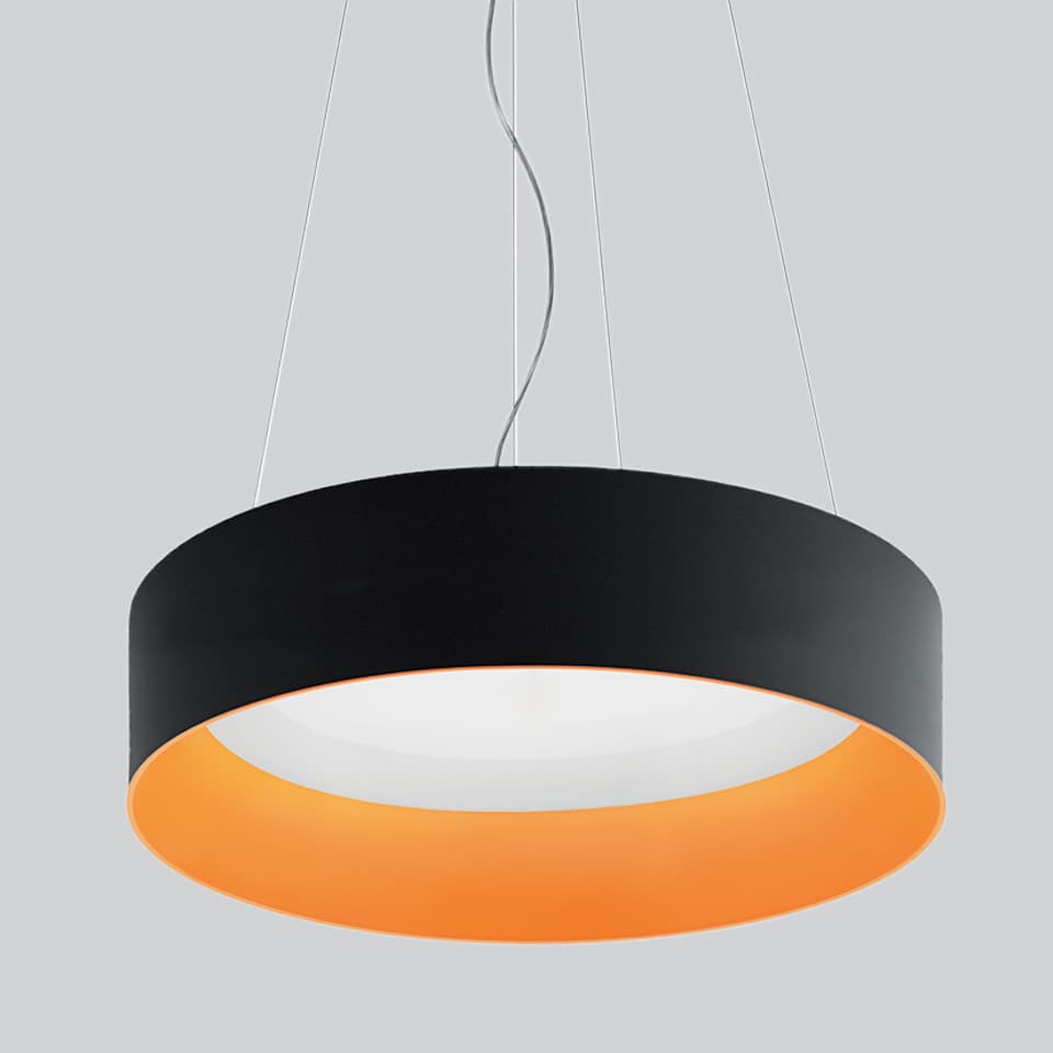 Подвесной светильник Artemide Tagora подвес 970, прямой свет, с диммированием, чёрный/оранжевый, чёрный/оранжевый (M248911) — фото 2