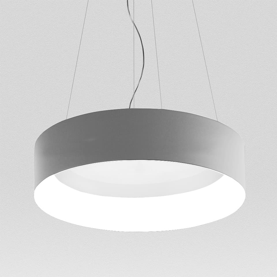 Подвесной светильник Artemide Tagora подвес 970, прямой свет, с диммированием, серый/белый, серый/белый (M248961) — фото 2