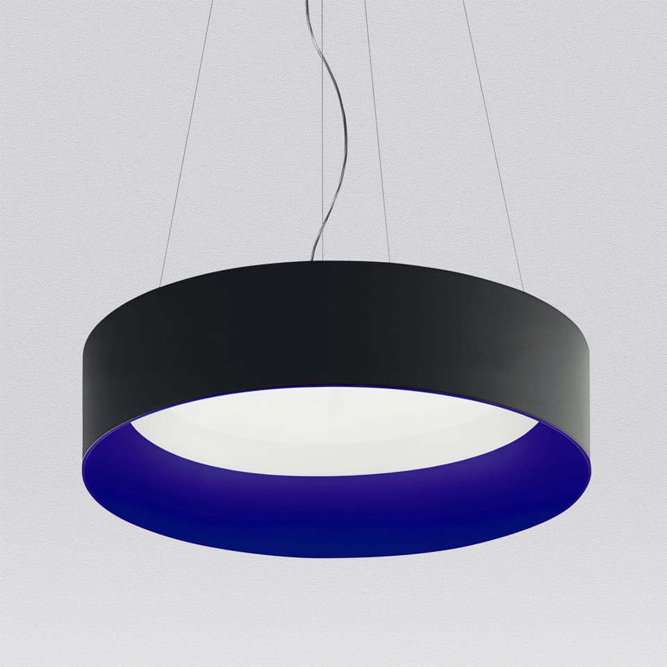 Подвесной светильник Artemide Tagora подвес 970, прямой свет, с диммированием, чёрный/синий, чёрный/синий (M248831) — фото 2