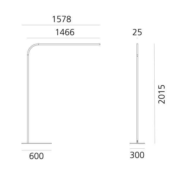 Торшер Artemide Turn Around напольный, прямой и Indirect, 3000K, с диммированием, титан — фото 4