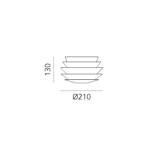 Подвесной светильник Artemide Slicing, настенный/потолочный, Алюминий — фото 4