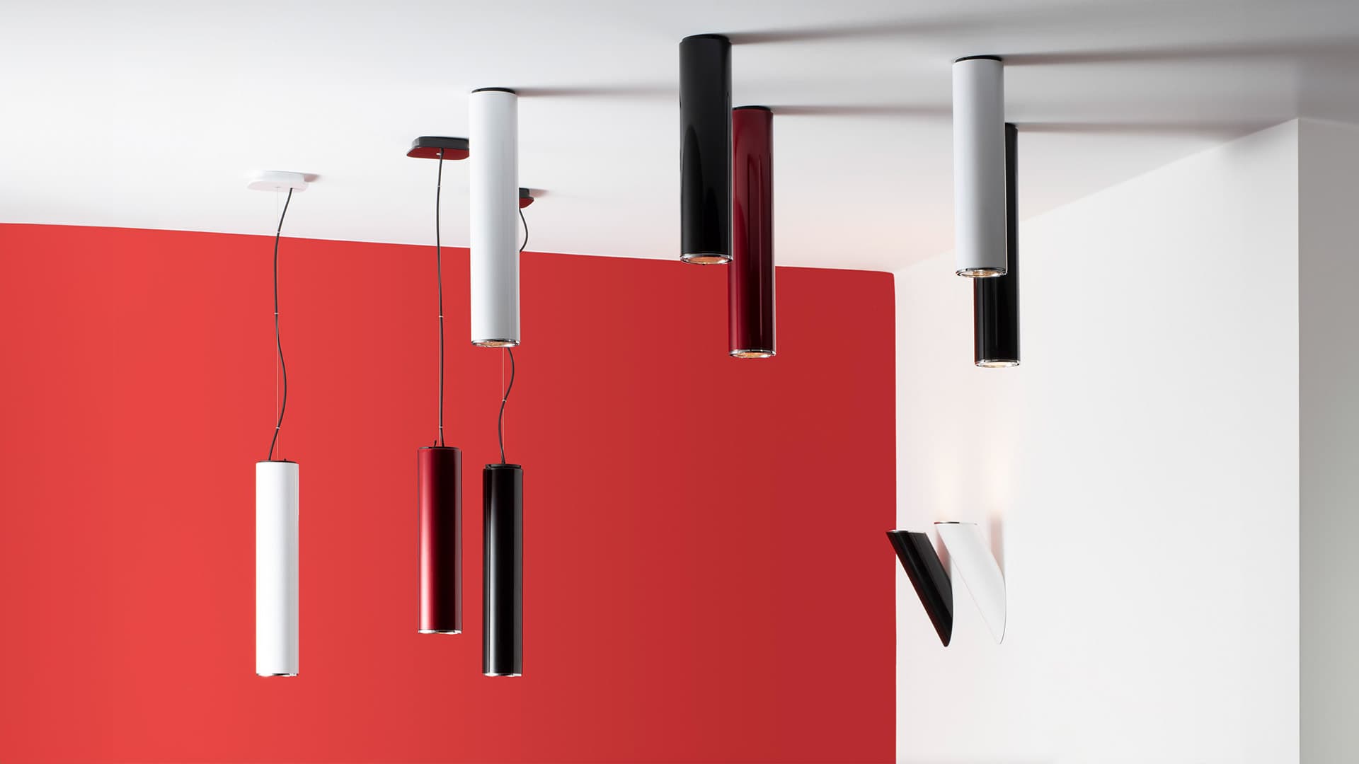 Бра Artemide Ilio настенный, 3000K, Rubin красный, рубиновый красный — фото 2
