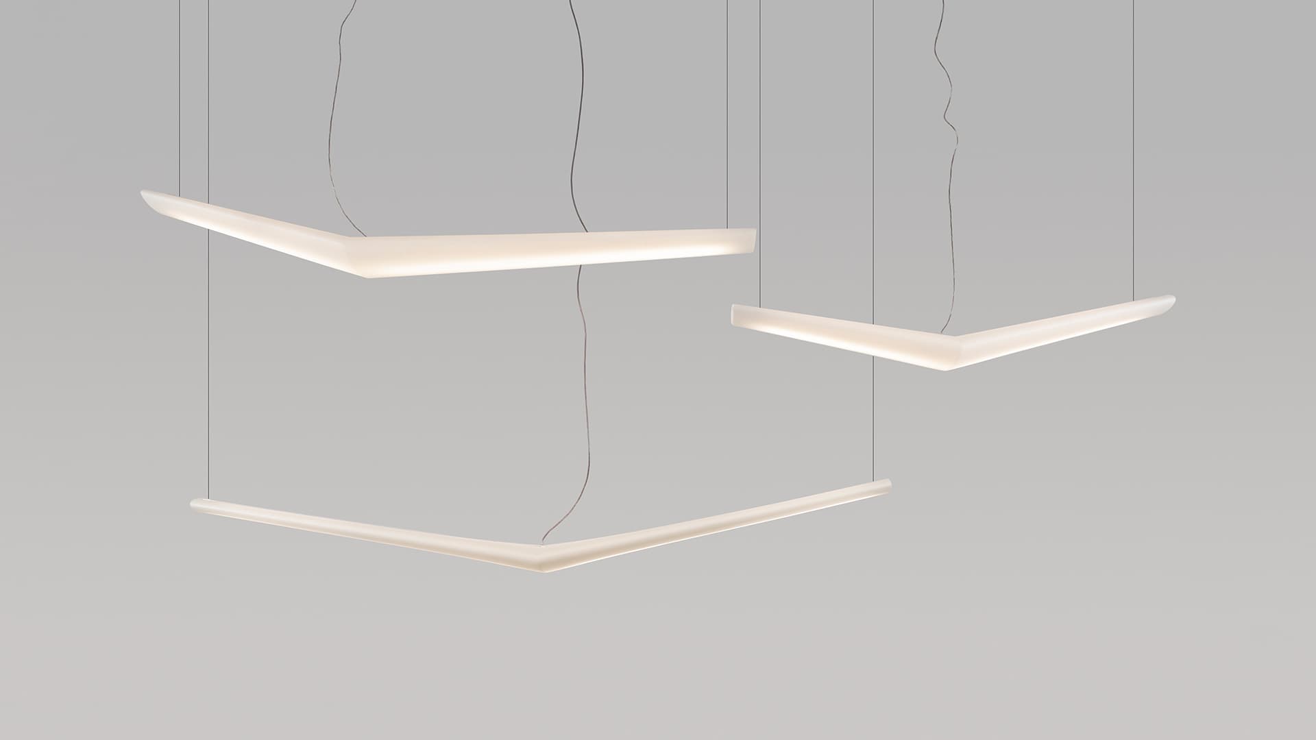 Подвесной светильник Artemide Mouette Symmetric, Cable length 5900 мм, без диммирования, белый опаловый — фото 2