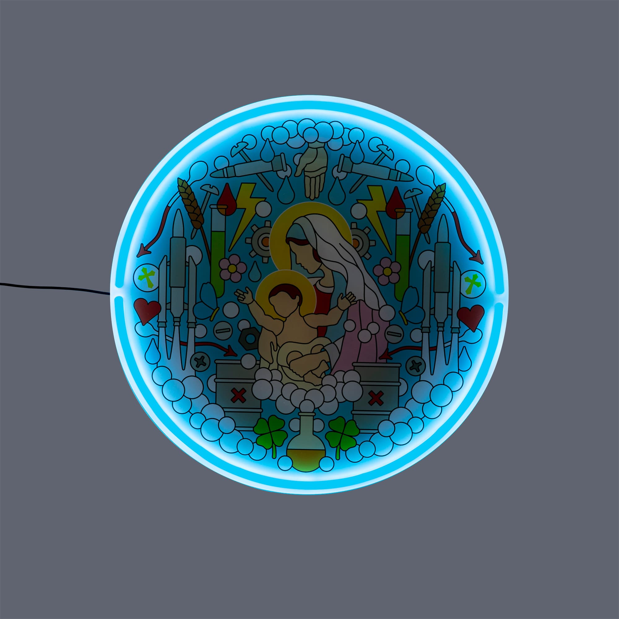 Настенный светильник Seletti Gospel Led Signs Virgin Mary — фото 2