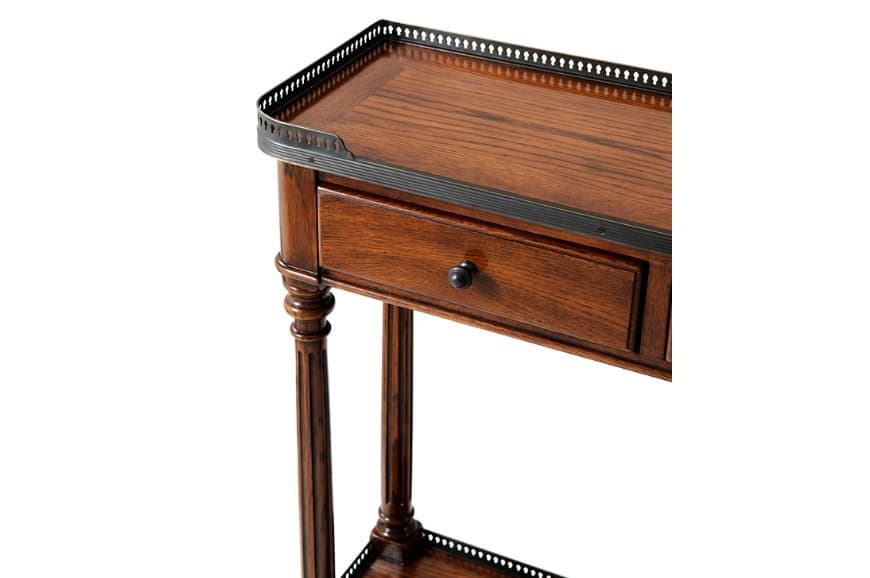 Консоль Theodore Alexander The Slim Oak Console Table — фото 6