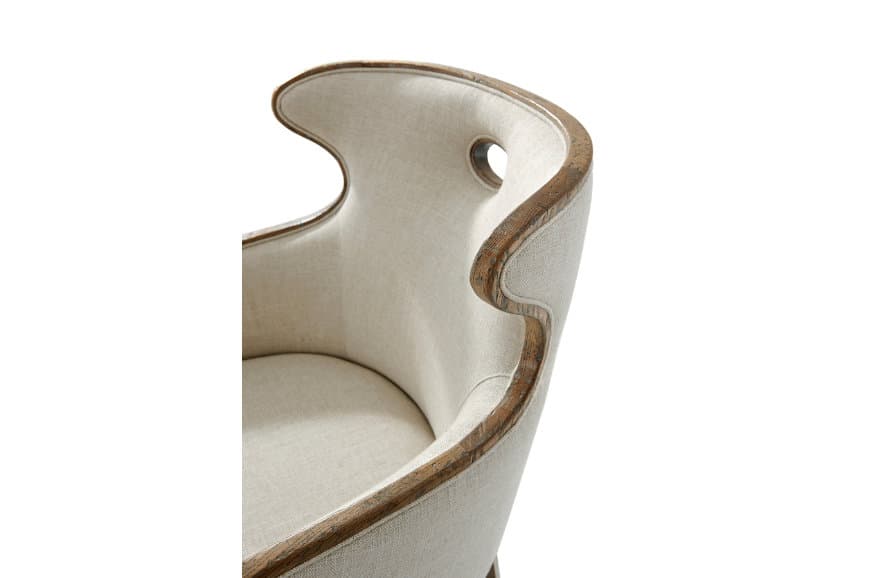 Стул Theodore Alexander Cannon Scoop Back Upholstered Chair — фото 3
