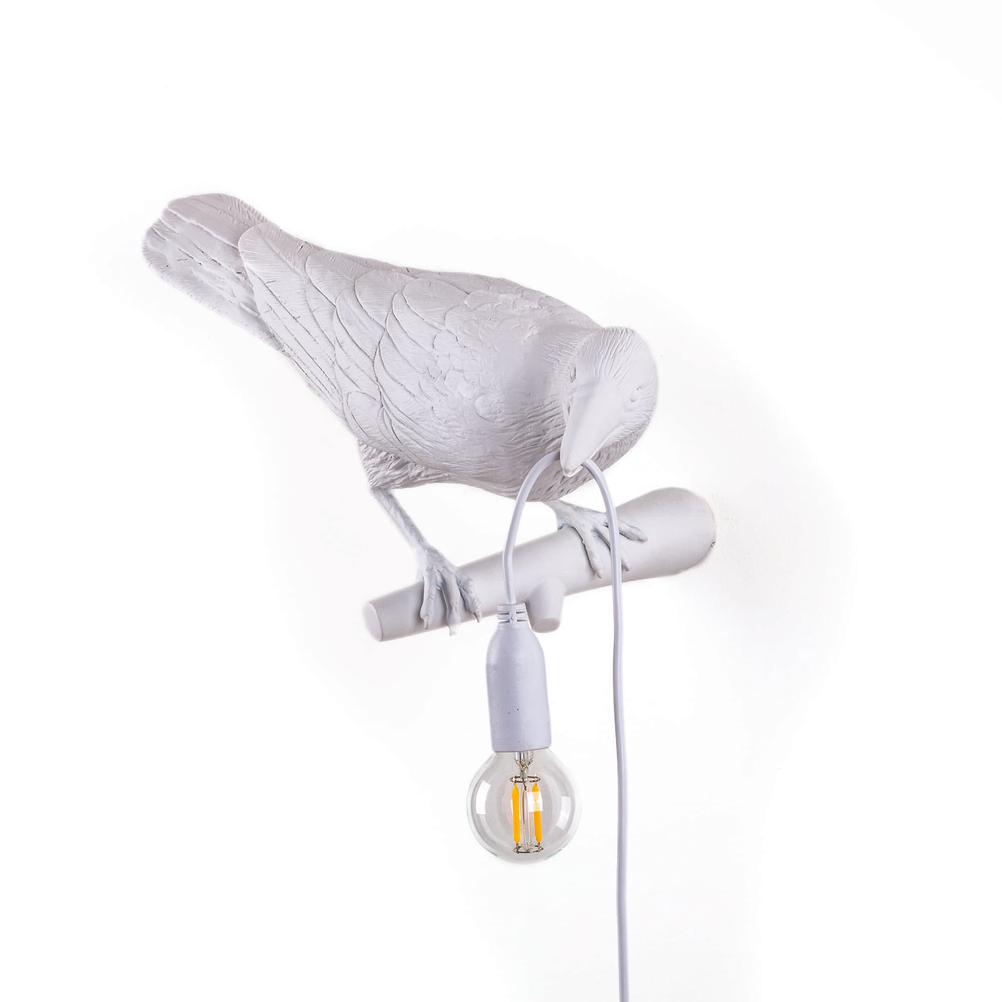Настенный светильник Seletti Bird Lamp White Looking Right — фото 7