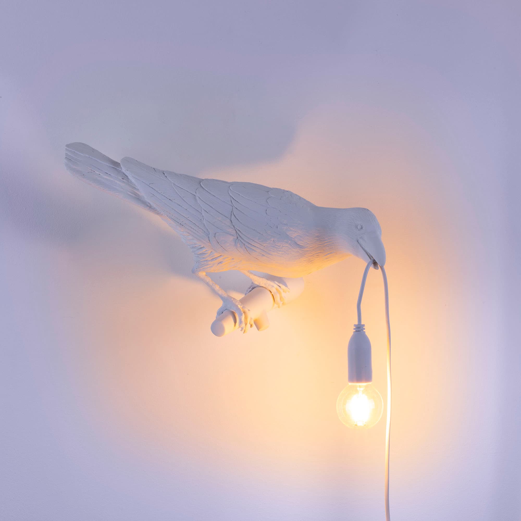 Настенный светильник Seletti Bird Lamp White Looking Right — фото 2