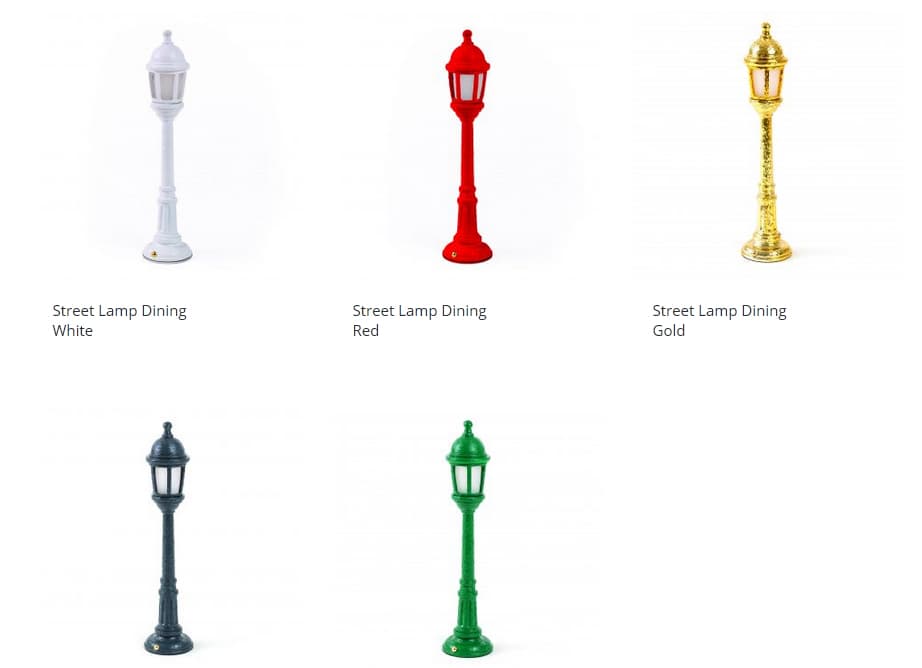 Настольный светильник Seletti Street Lamp Dining Gold — фото 2