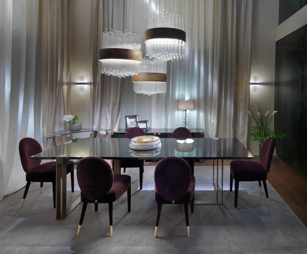 Обеденный стол Paolo Castelli Black and Gold dining table — фото 5