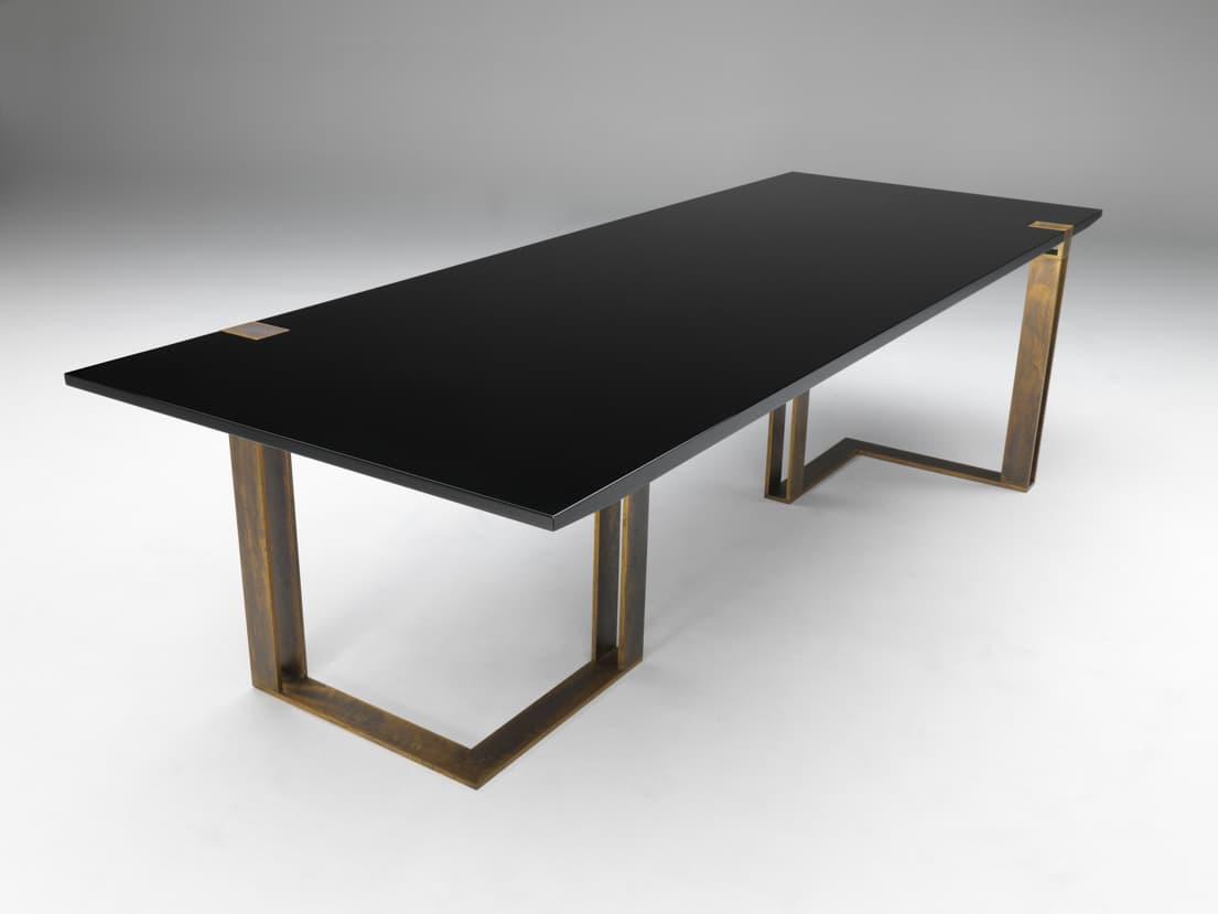 Обеденный стол Paolo Castelli Black and Gold dining table — фото 9