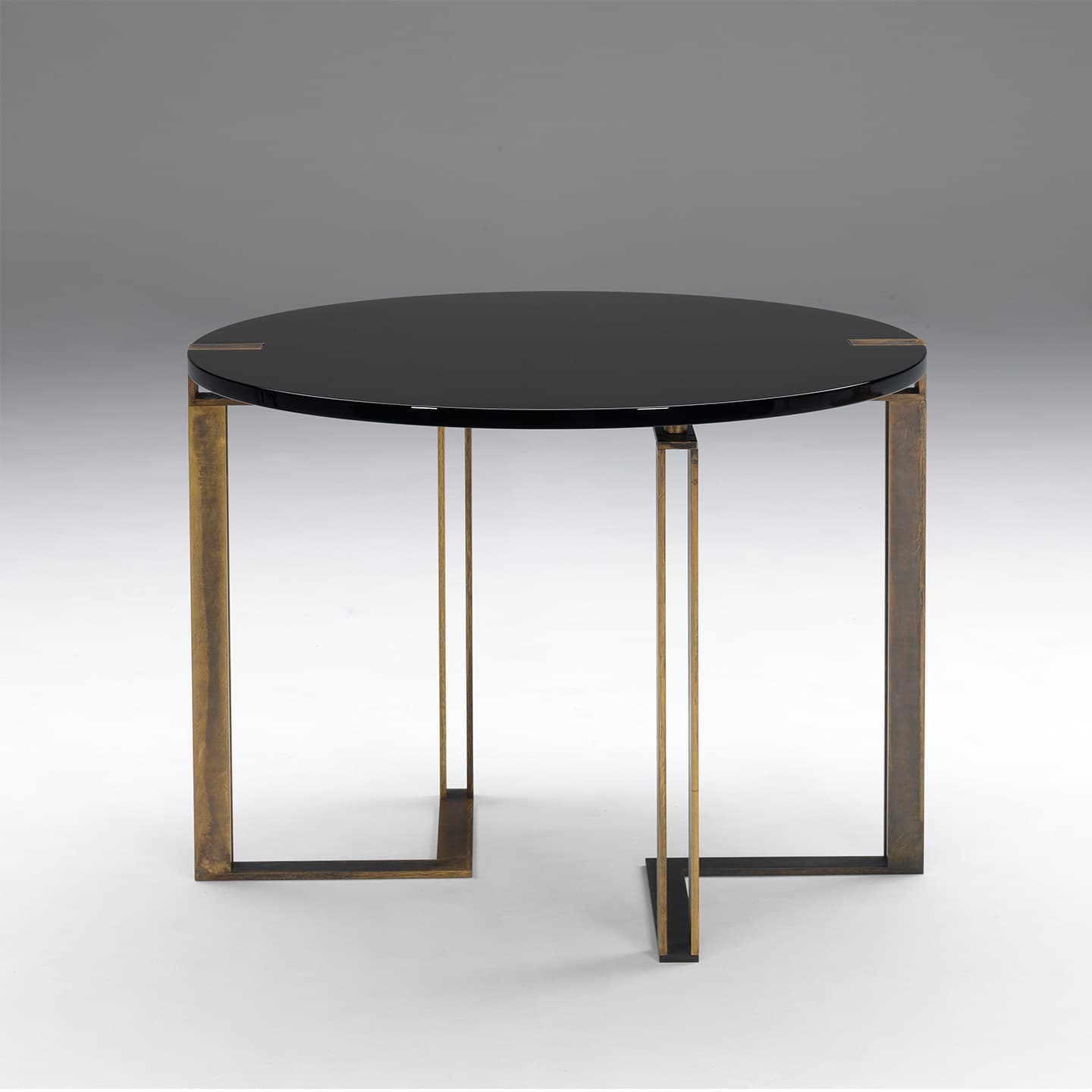 Обеденный стол Paolo Castelli Black and Gold table round — фото 4