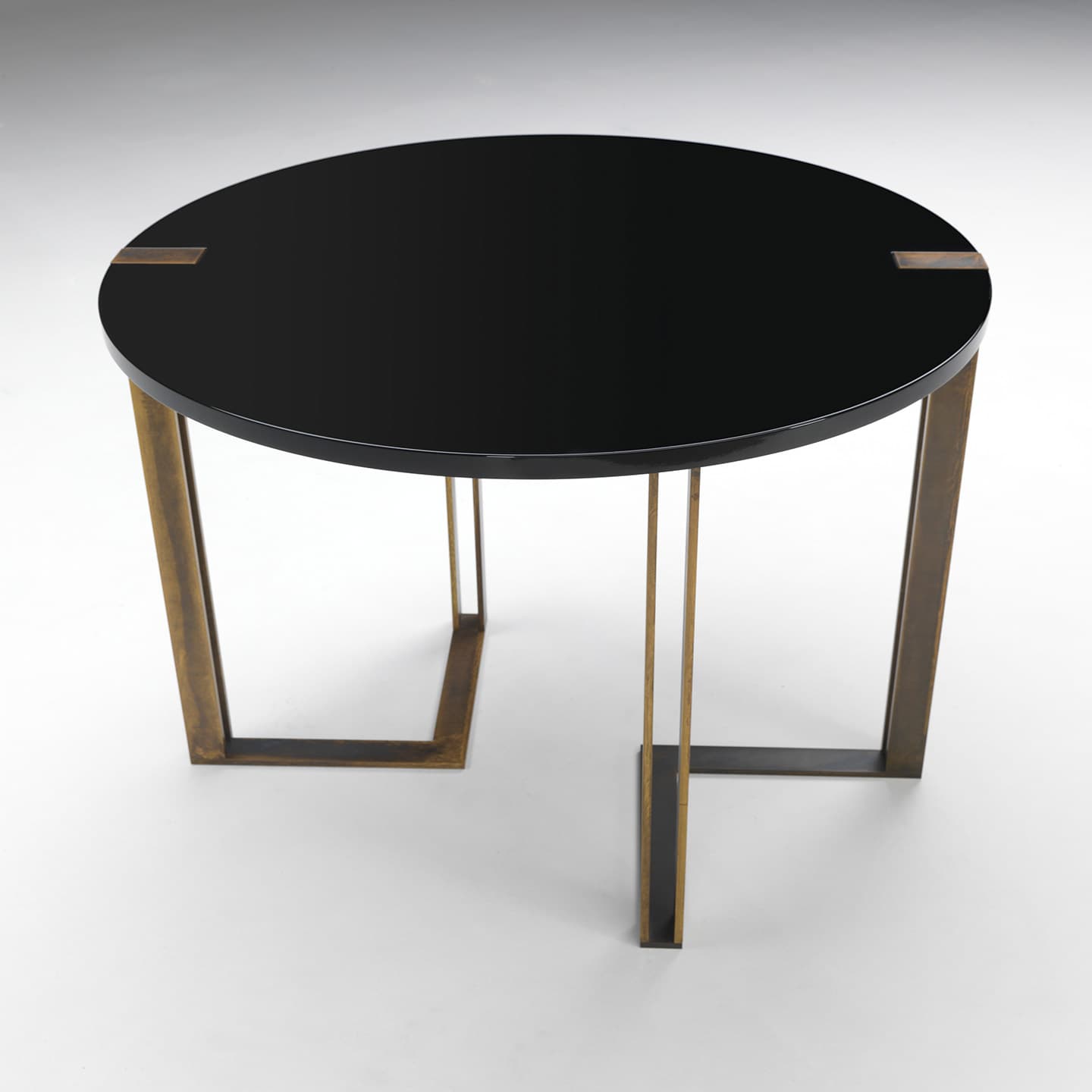 Обеденный стол Paolo Castelli Black and Gold table round — фото 3