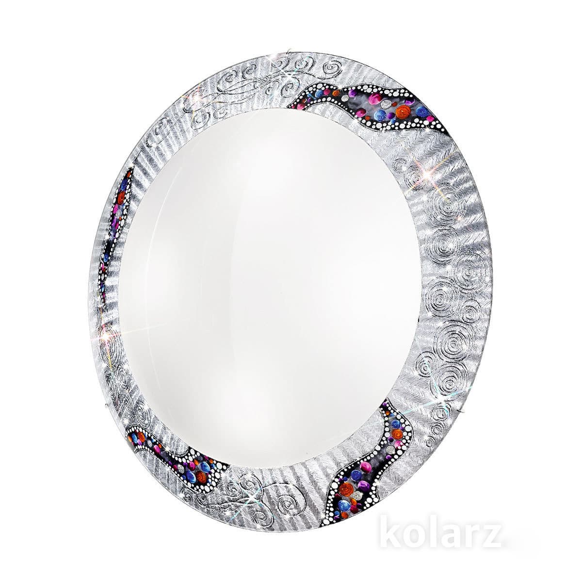 Настенно-потолочный светильник Kolarz SERENA, Kiss Silver, Ø50