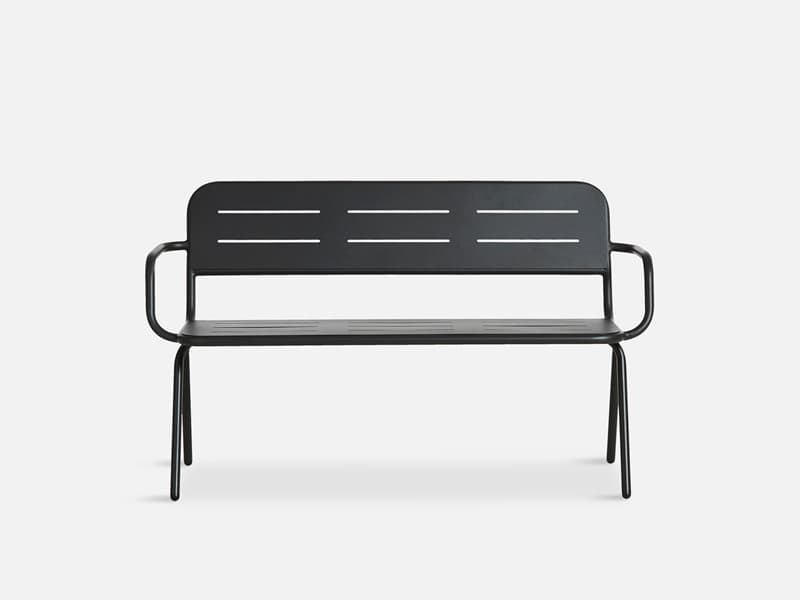 Скамейка WOUD RAY bench with armrest — фото 12