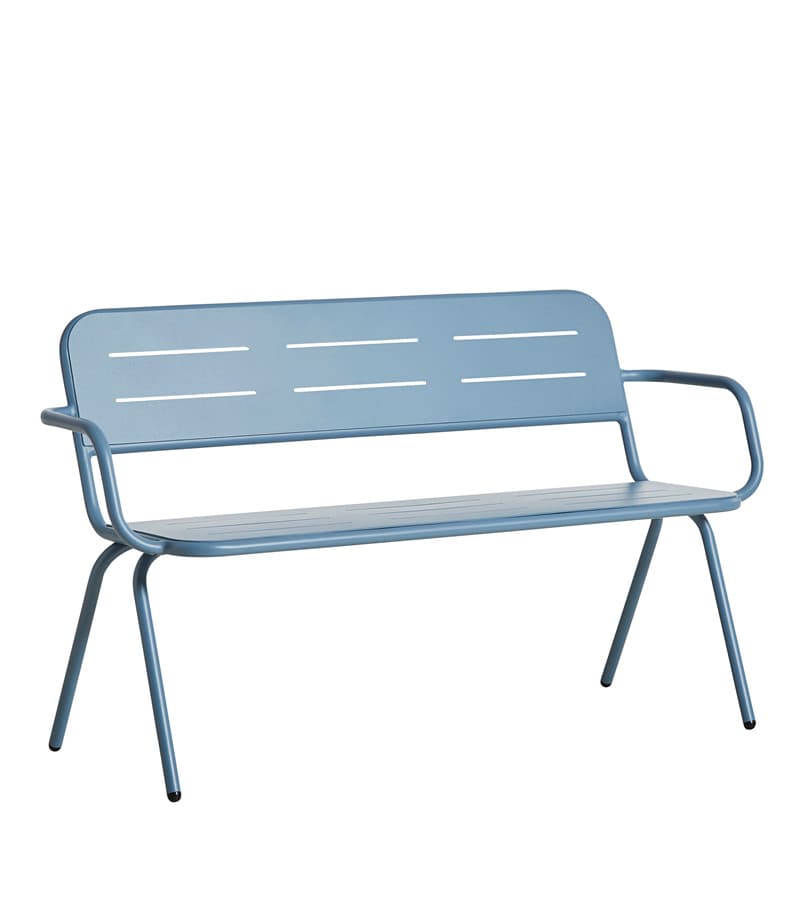 Скамейка WOUD RAY bench with armrest — фото 4