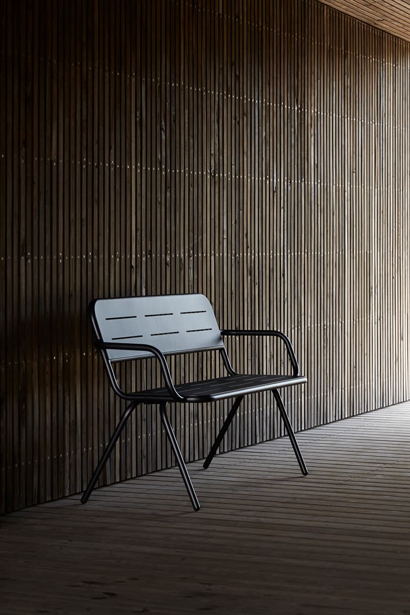 Скамейка WOUD RAY bench with armrest — фото 9