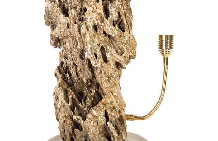 Phillips Collection Настольная лампа Philips Collection Stalagmite Lamp Polished Brass MD, Glass Base, Assorted Size and Shape — фото 7