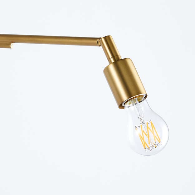 Настенный светильник Crate and Barrel Nors Antique Brass Wall Sconce — фото 3