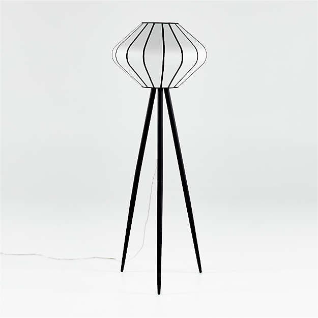 Торшер Crate and Barrel Starling Paper Lantern Floor Lamp — фото 4
