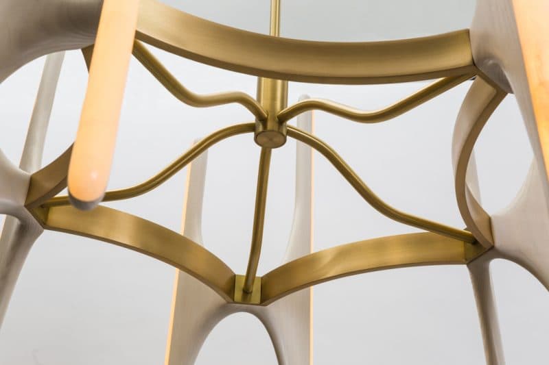 Люстра Markus Haase Bleached Ash and Onyx Chandelier — фото 8