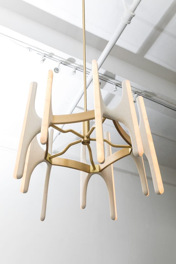 Люстра Markus Haase Bleached Ash and Onyx Chandelier — фото 3