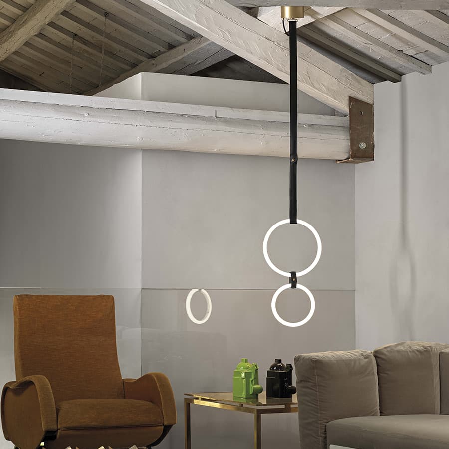 Подвесной светильник Marchetti Illuminazione ULAOP LEATHER S — фото 3