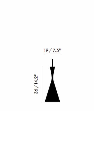 Подвесной светильник Tom Dixon Beat Tall White — фото 3