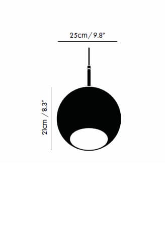 Подвесной светильник Tom Dixon Copper Pendant Round 25cm — фото 2