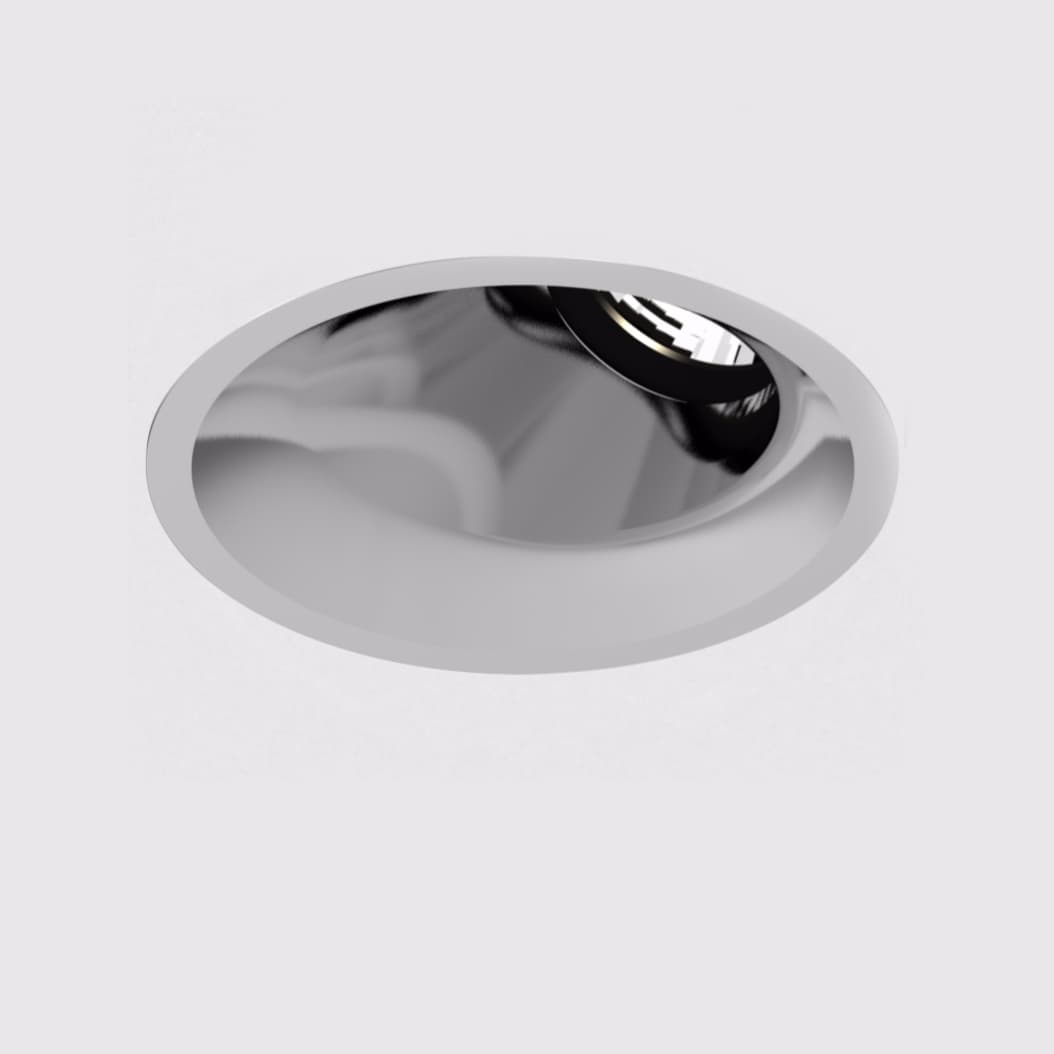 Встраиваемый в потолок светильник Prolicht BIONIQ round wallwash chrome — фото 2