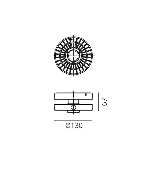 Artemide Architectural Cata Ceiling Fix Stable White + Wide Optic — фото 3