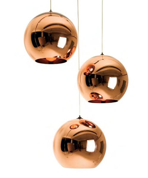 Подвесной светильник Tom Dixon Copper Pendant Round 25cm — фото 3