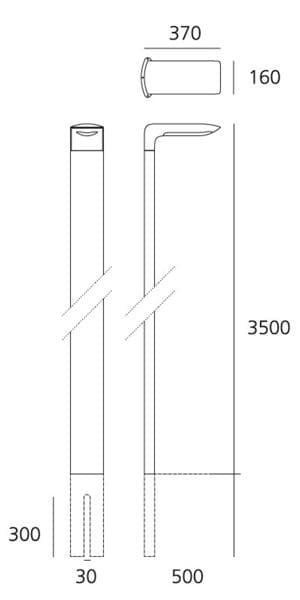 Уличный фонарь Artemide outdoor Hila palo — фото 3