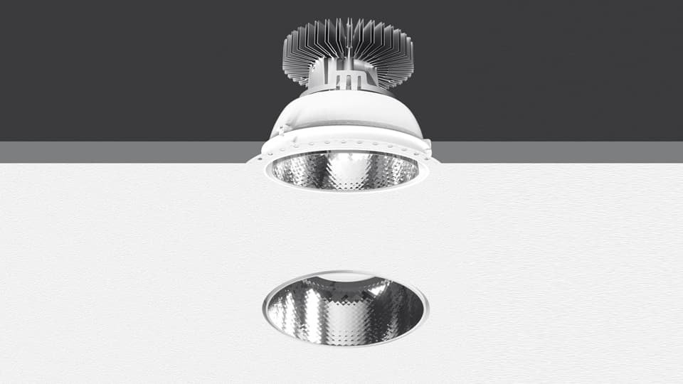 Встраиваемый в потолок светильник Artemide Architectural Luceri LED trimless Sharp edge trim — фото 4