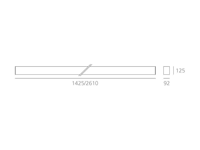 Artemide Architectural Nothing 86 Stand-Alone Ceiling Fluo Diff — фото 2