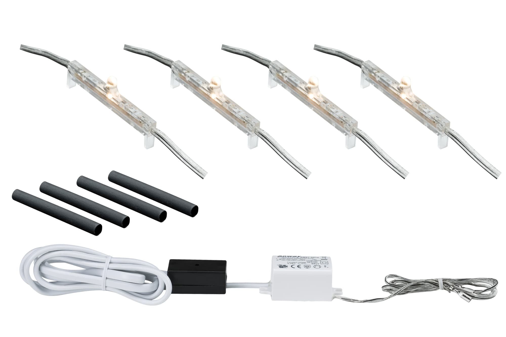 Встраиваемый в стену светильник Paulmann Special Fliesenl Set Groove LED 4x0,03W 93756 — фото 2