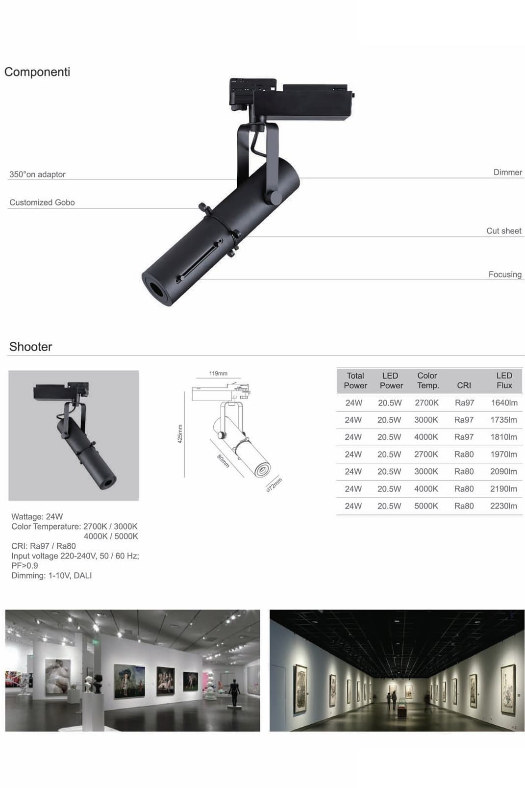 Трековый светодиодный светильник Limex Shooter TL0020 — фото 4