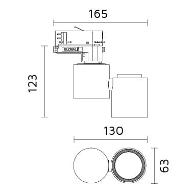 FormaLighting Трековый светильник Forma Lighting Rolo — фото 3
