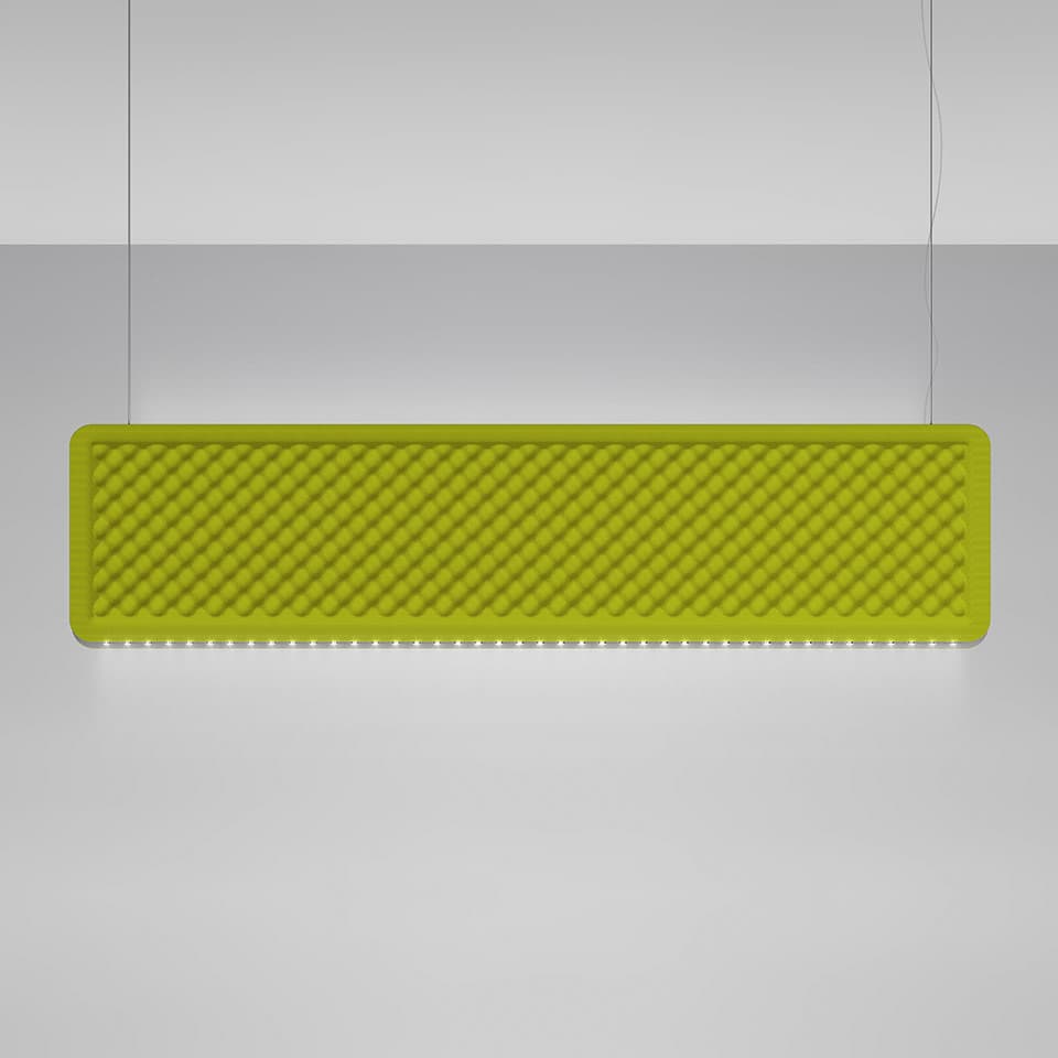 Подвесной светильник Artemide Eggboard Baffle Direct 1600x400