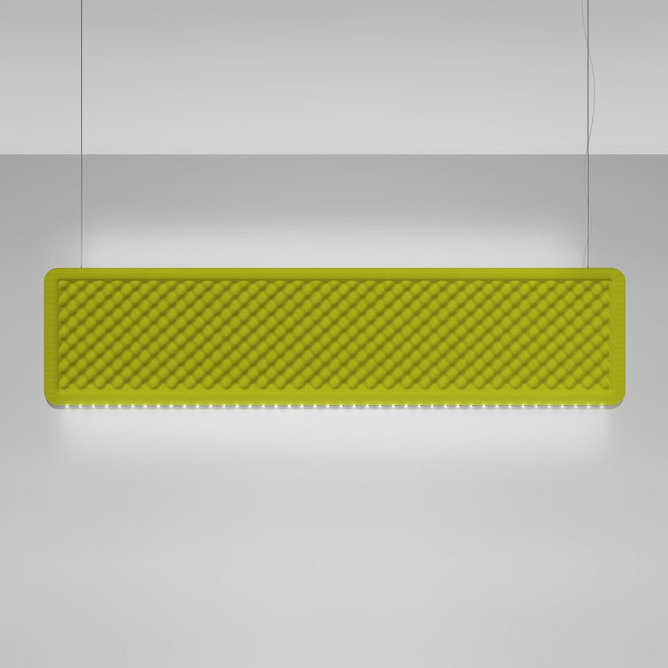Подвесной светильник Artemide Eggboard Baffle Direct + Indirect 1600x400