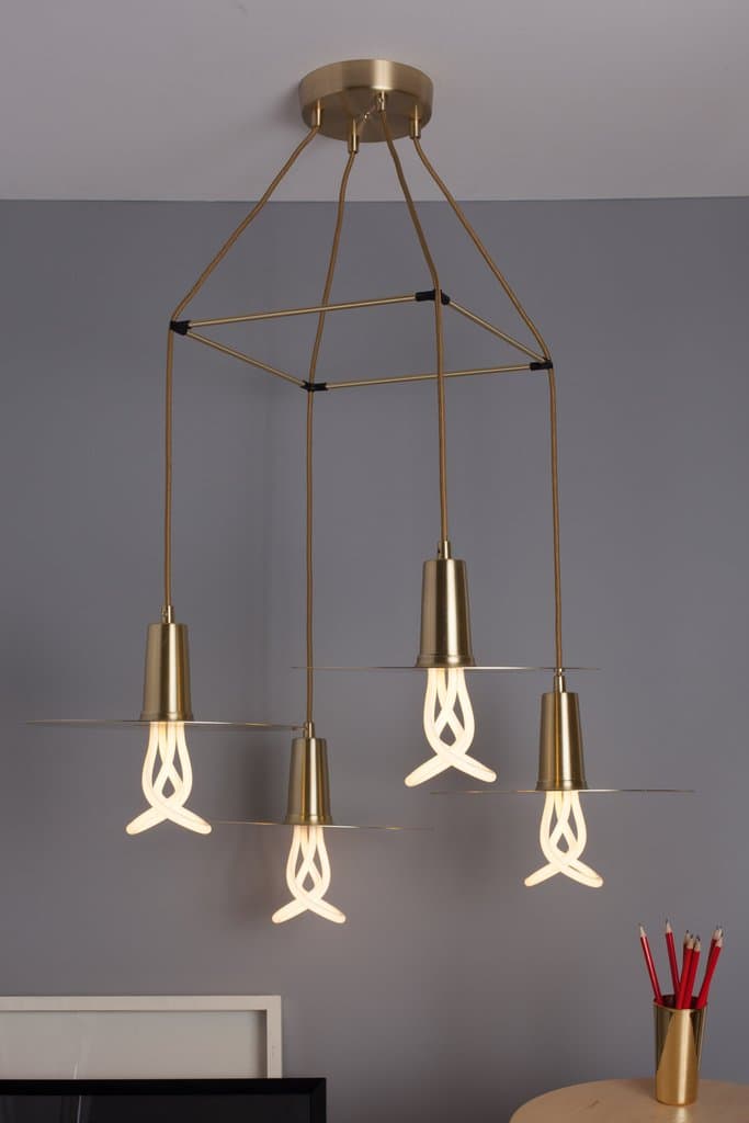 Подвесной светильник Plumen 3 Way Drop Hat Chandelier — фото 4