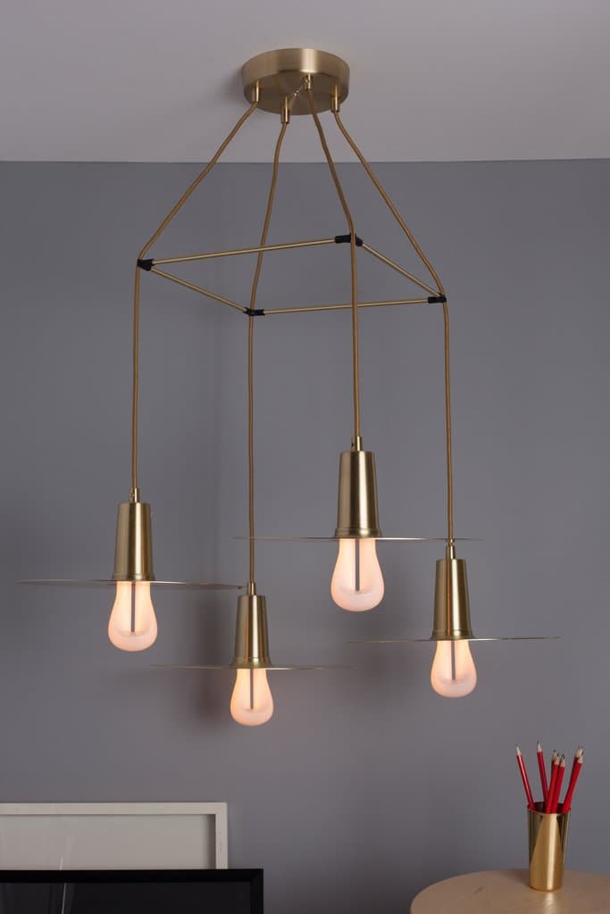 Подвесной светильник Plumen 3 Way Drop Hat Chandelier — фото 5