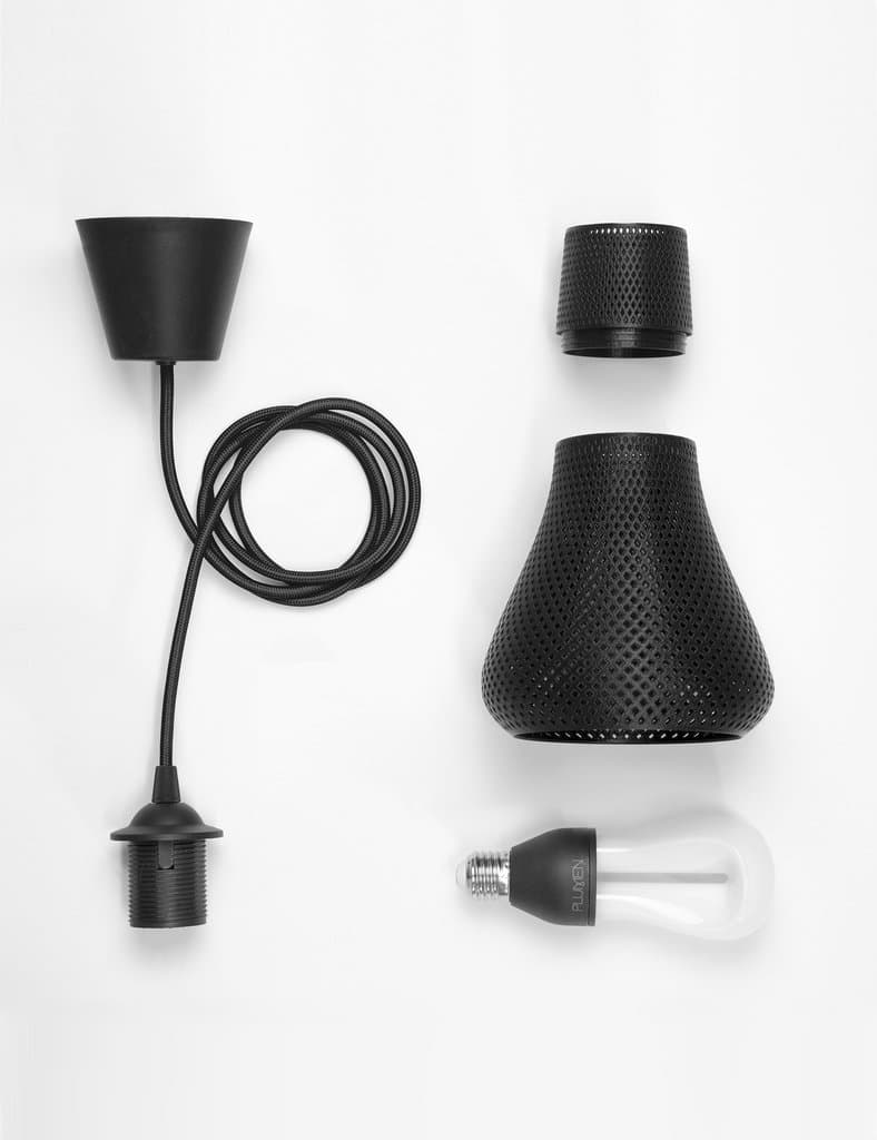 Подвесной светильник Plumen Kayan with 002 LED - 3D Printed Shade by Formaliz3d — фото 6