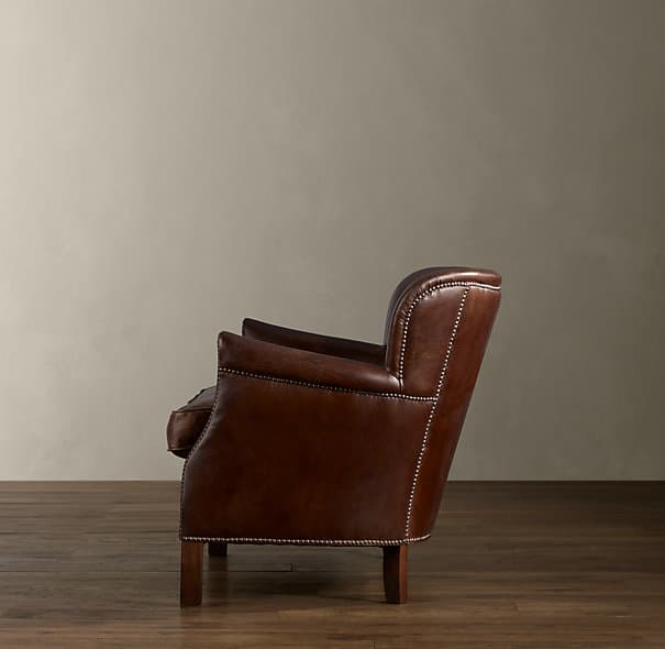Диван Restoration Hardware Professor's Leather Double Chair With Nailheads — фото 3