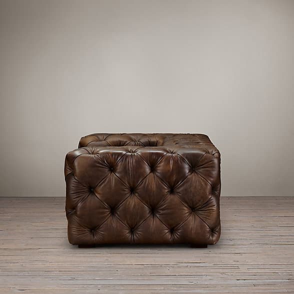 Restoration Hardware Soho Tufted Leather Sofa — фото 3